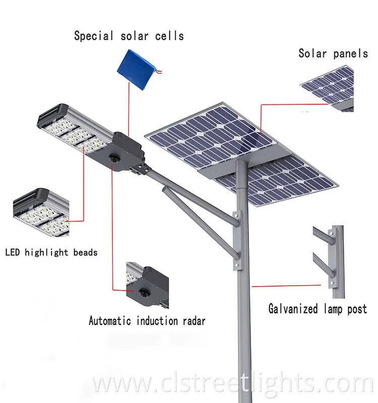 Factory Direct Sales of Solar Street Lighting for Outdoor Use Gardens Light